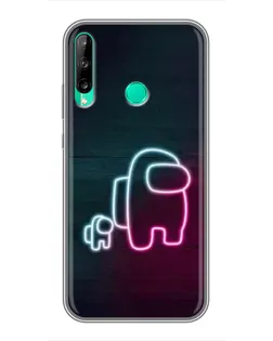 Чохол для Huawei P40 Lite e з картинкою «Among Us неон-арт» Чохол для Huawei P40 Lite e з картинкою «Among Us неон-арт»