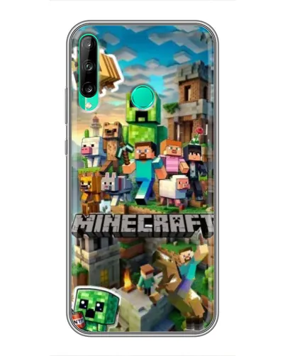 Чохол для Huawei P40 Lite e з картинкою «Замок Minecraft»