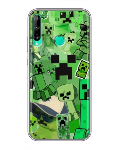 Чохол для Huawei P40 Lite e з картинкою «Кріпери Minecraft»