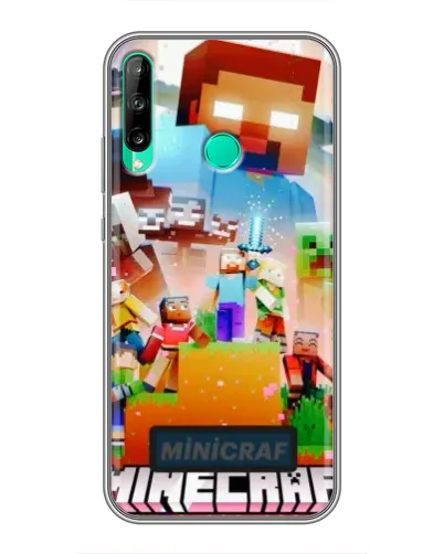Чохол для Huawei P40 Lite e з картинкою «Minecraft герої гри»