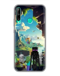 Чохол для Huawei P40 Lite e з картинкою «Ендермен у лісі»