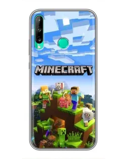 Чохол для Huawei P40 Lite e з картинкою «Minecraft класичний світ»