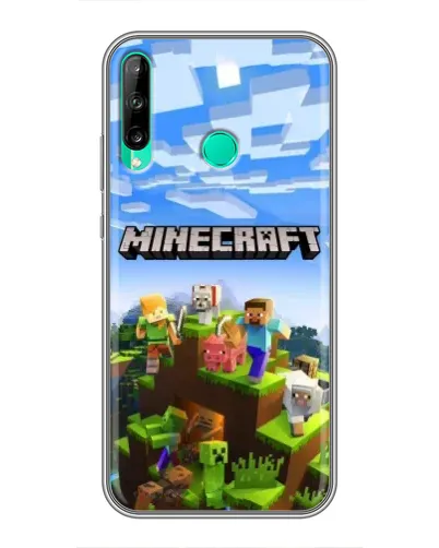 Чохол для Huawei P40 Lite e з картинкою «Minecraft класичний світ»