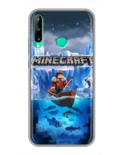 Чохол для Huawei P40 Lite e з картинкою «Minecraft льодянийсвіт»