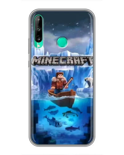 Чохол для Huawei P40 Lite e з картинкою «Minecraft льодянийсвіт»