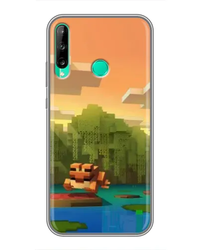 Чохол для Huawei P40 Lite e з картинкою «Майнкрафт захід сонця»