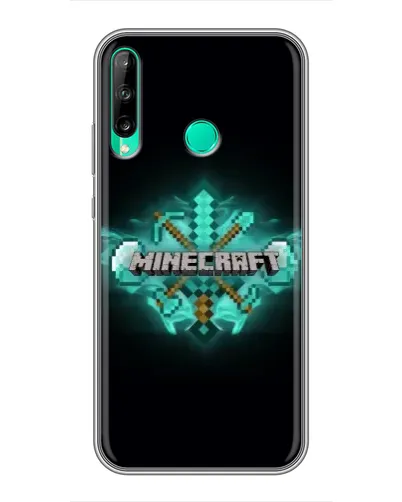 Чохол для Huawei P40 Lite e з картинкою «Minecraft Diamond лого»