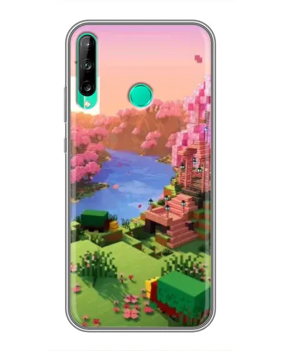Чохол для Huawei P40 Lite e з картинкою «Рожеве дерево Minecraft»