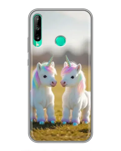 Чехол для Huawei P40 Lite e с картинкой «Пара единорогов» Чехол для Huawei P40 Lite e с картинкой «Пара единорогов»