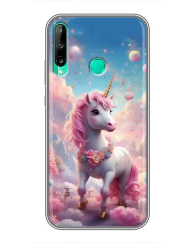Чехол для Huawei P40 Lite e с картинкой «Единорог среди облаков» Чехол для Huawei P40 Lite e с картинкой «Единорог среди облаков»