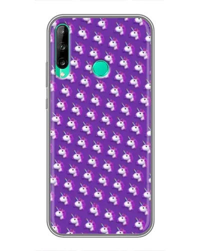 Чехол для Huawei P40 Lite e с картинкой «Единороги на фиолетовом» Чехол для Huawei P40 Lite e с картинкой «Единороги на фиолетовом»
