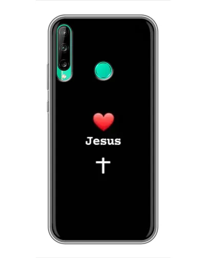 Чехол для Huawei P40 Lite e с картинкой «Сердце - Jesus» Чехол для Huawei P40 Lite e с картинкой «Сердце - Jesus»