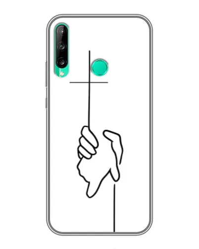 Чехол для Huawei P40 Lite e с картинкой «Рука держит» Чехол для Huawei P40 Lite e с картинкой «Рука держит»