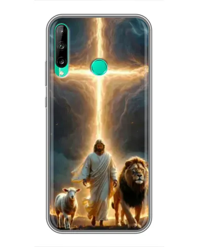 Чехол для Huawei P40 Lite e с картинкой «Лев Иуды и Свет» Чехол для Huawei P40 Lite e с картинкой «Лев Иуды и Свет»