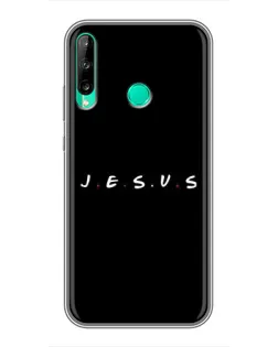Чехол для Huawei P40 Lite e с картинкой «Точки веры J.E.S.U.S.»