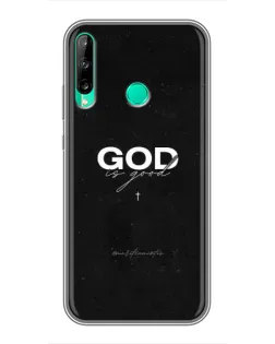 Чехол для Huawei P40 Lite e с картинкой «GOD — Бог над всем»