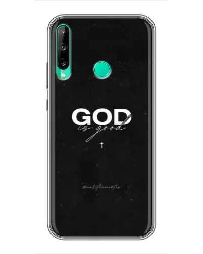 Чехол для Huawei P40 Lite e с картинкой «GOD — Бог над всем» Чехол для Huawei P40 Lite e с картинкой «GOD — Бог над всем»