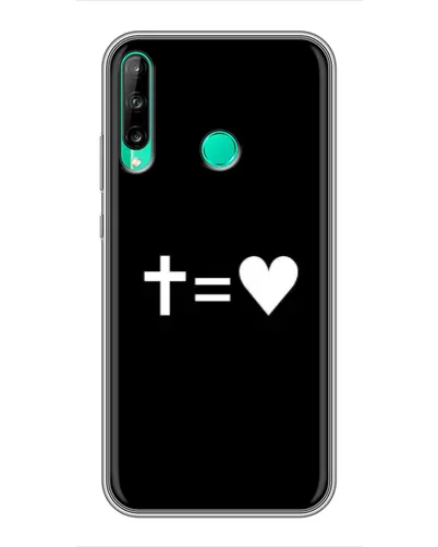 Чехол для Huawei P40 Lite e с картинкой «Крест и Сердце» Чехол для Huawei P40 Lite e с картинкой «Крест и Сердце»