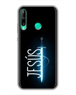 Чехол для Huawei P40 Lite e с картинкой «Меч Духа Jesus»
