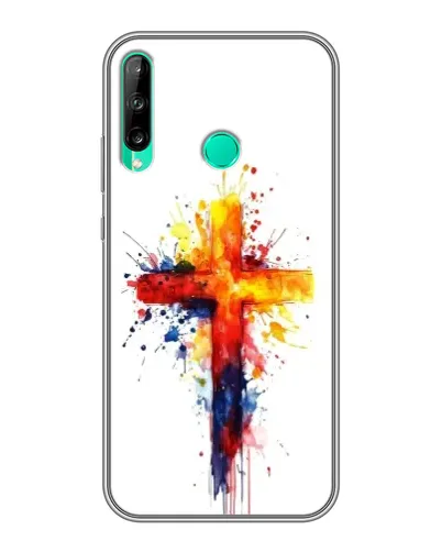 Чехол для Huawei P40 Lite e с картинкой «Акварельный крест» Чехол для Huawei P40 Lite e с картинкой «Акварельный крест»