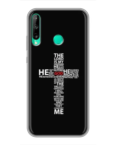 Чехол для Huawei P40 Lite e с картинкой «Текстовый крест» Чехол для Huawei P40 Lite e с картинкой «Текстовый крест»