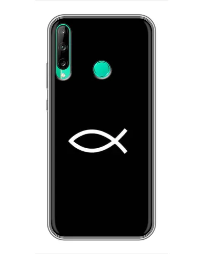 Чехол для Huawei P40 Lite e с картинкой «Символ рыбы Jesus» Чехол для Huawei P40 Lite e с картинкой «Символ рыбы Jesus»