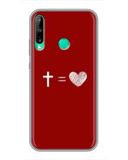Чехол для Huawei P40 Lite e с картинкой «Уравнение любви»