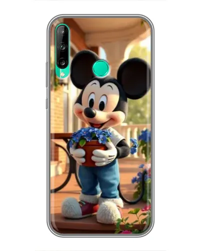 Чехол для Huawei P40 Lite e с картинкой «Микки садовод» Чехол для Huawei P40 Lite e с картинкой «Микки садовод»