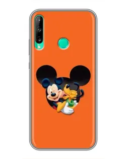 Чехол для Huawei P40 Lite e с картинкой «Сердце Микки Минни» Чехол для Huawei P40 Lite e с картинкой «Сердце Микки Минни»