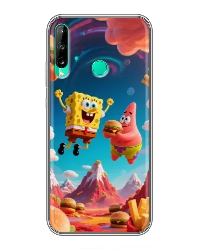 Чохол для Huawei P40 Lite e з картинкою «Космічний фастфуд»