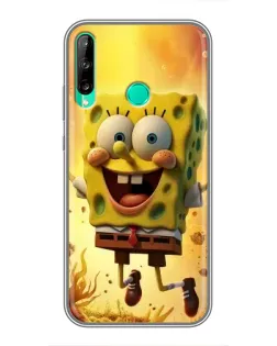 Чохол для Huawei P40 Lite e з картинкою «Губка Боб стрибає»