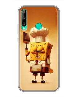 Чохол для Huawei P40 Lite e з картинкою «Губка Боб кухар»