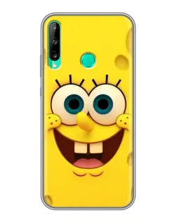Чохол для Huawei P40 Lite e з картинкою «Губка Боб посмішка»