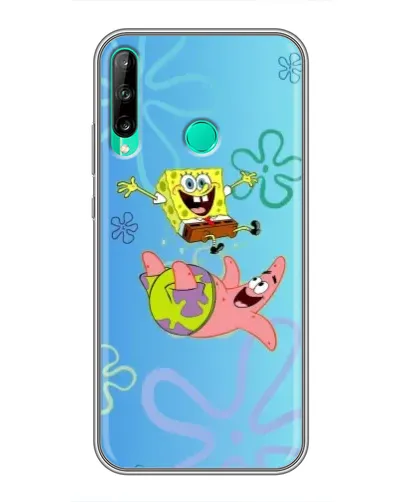 Чохол для Huawei P40 Lite e з картинкою «Спанч Боб та Патрік»