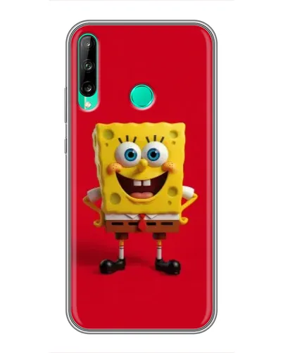 Чохол для Huawei P40 Lite e з картинкою «Спанч Боб на червоному»