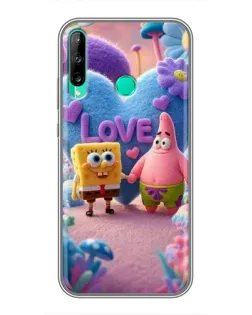 Чохол для Huawei P40 Lite e з картинкою «Губка Боб Патрік»