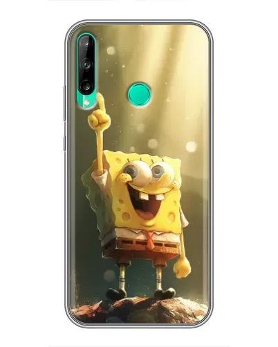 Чохол для Huawei P40 Lite e з картинкою «Сяючий Спанч Боб»