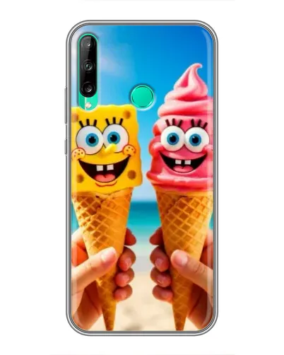 Чохол для Huawei P40 Lite e з картинкою «Спанч Боб морозиво»
