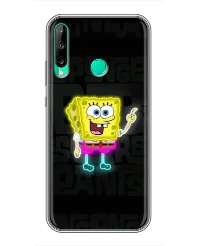 Чохол для Huawei P40 Lite e з картинкою «Неоновий Губка Боб»