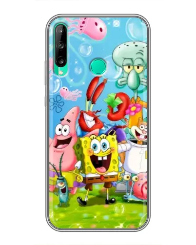 Чехол для Huawei P40 Lite e с картинкой «Губка Боб и друзья» Чехол для Huawei P40 Lite e с картинкой «Губка Боб и друзья»