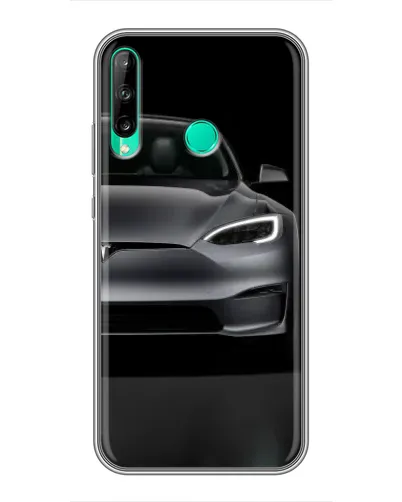 Чехол для Huawei P40 Lite e с картинкой «Tesla Model S Look» Чехол для Huawei P40 Lite e с картинкой «Tesla Model S Look»