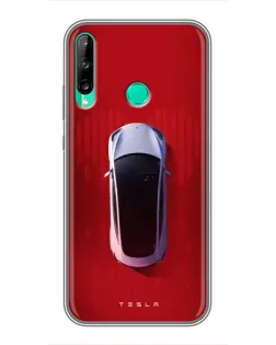 Чохол для Huawei P40 Lite e з картинкою «Tesla Top View»