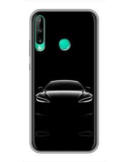 Чохол для Huawei P40 Lite e з картинкою «Силует Tesla Night»