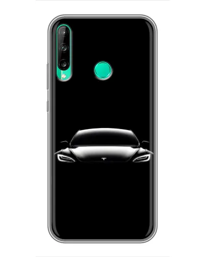 Чехол для Huawei P40 Lite e с картинкой «Фары Tesla Night» Чехол для Huawei P40 Lite e с картинкой «Фары Tesla Night»