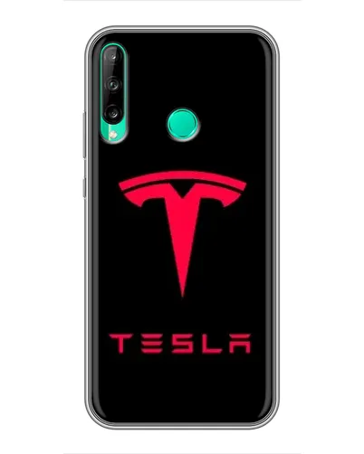 Чехол для Huawei P40 Lite e с картинкой «Tesla Red Logo» Чехол для Huawei P40 Lite e с картинкой «Tesla Red Logo»