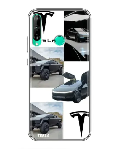 Чехол для Huawei P40 Lite e с картинкой «Коллаж Cybertruck Tesla» Чехол для Huawei P40 Lite e с картинкой «Коллаж Cybertruck Tesla»