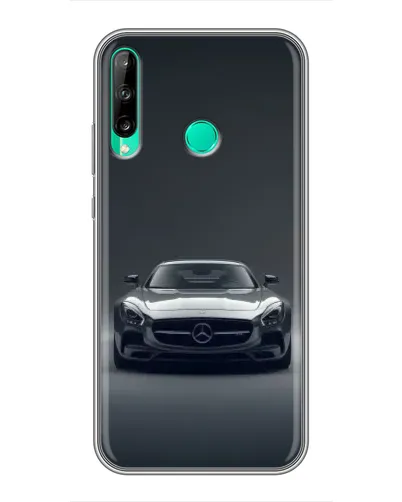 Чехол для Huawei P40 Lite e с картинкой «Mercedes на черном»