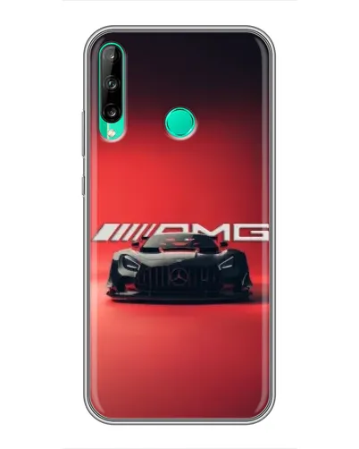 Чехол для Huawei P40 Lite e с картинкой «Mercedes AMG — красная линия»