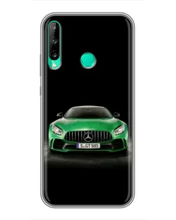 Чехол для Huawei P40 Lite e с картинкой «Mercedes — неоновый лого» Чехол для Huawei P40 Lite e с картинкой «Mercedes — неоновый лого»