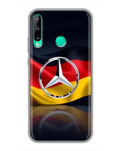 Чехол для Huawei P40 Lite e с картинкой «Mercedes — флаг Германии»